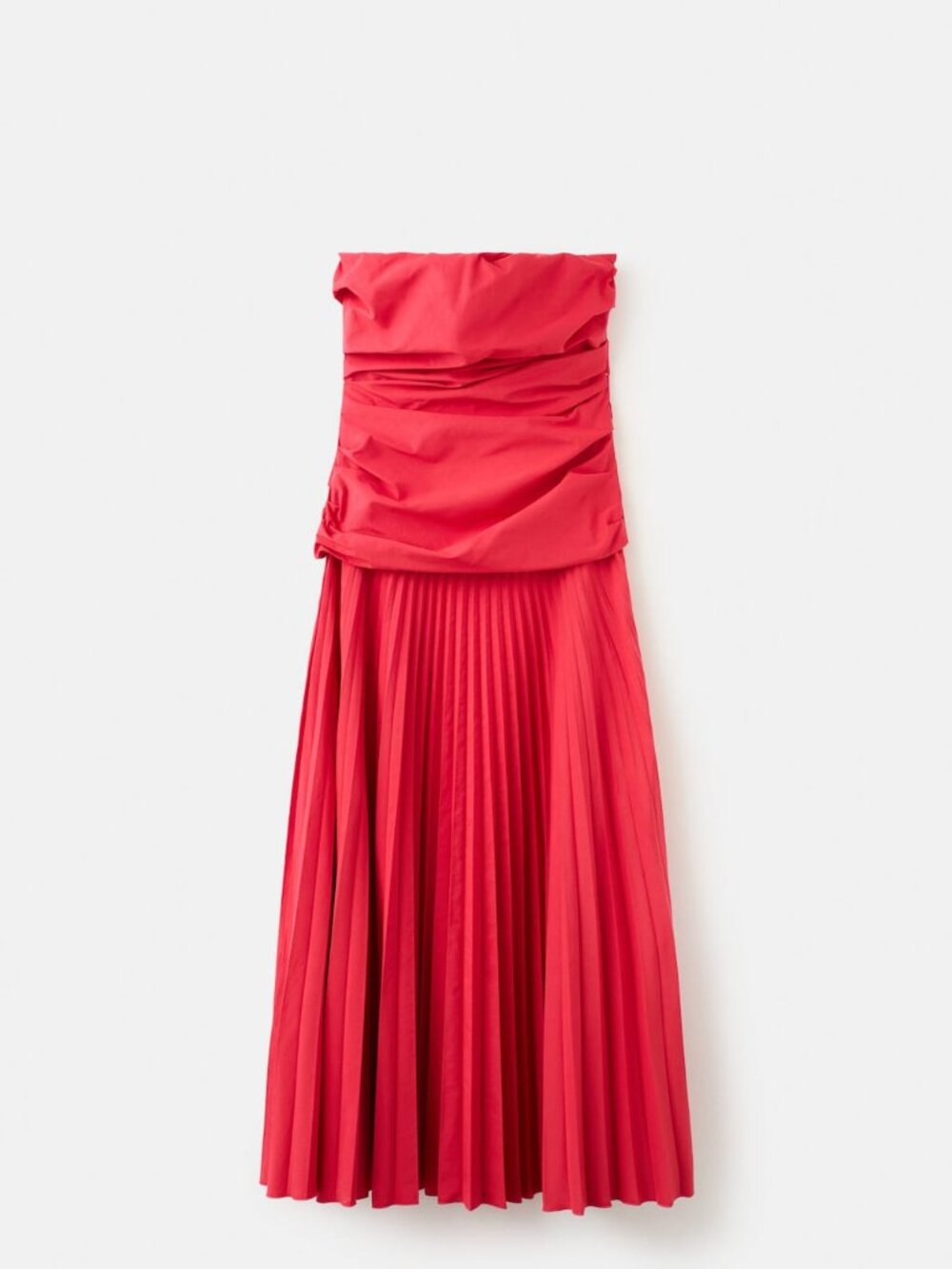 Combined strapless dress